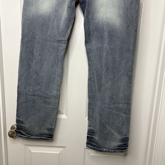 True Luck Classic Stretch Men Straight Jeans Size 38x32 - Picture 6 of 10